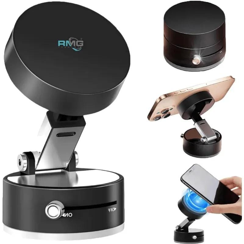 Magnetic Phone Stand – Rotating Desk Holder with Flashlight