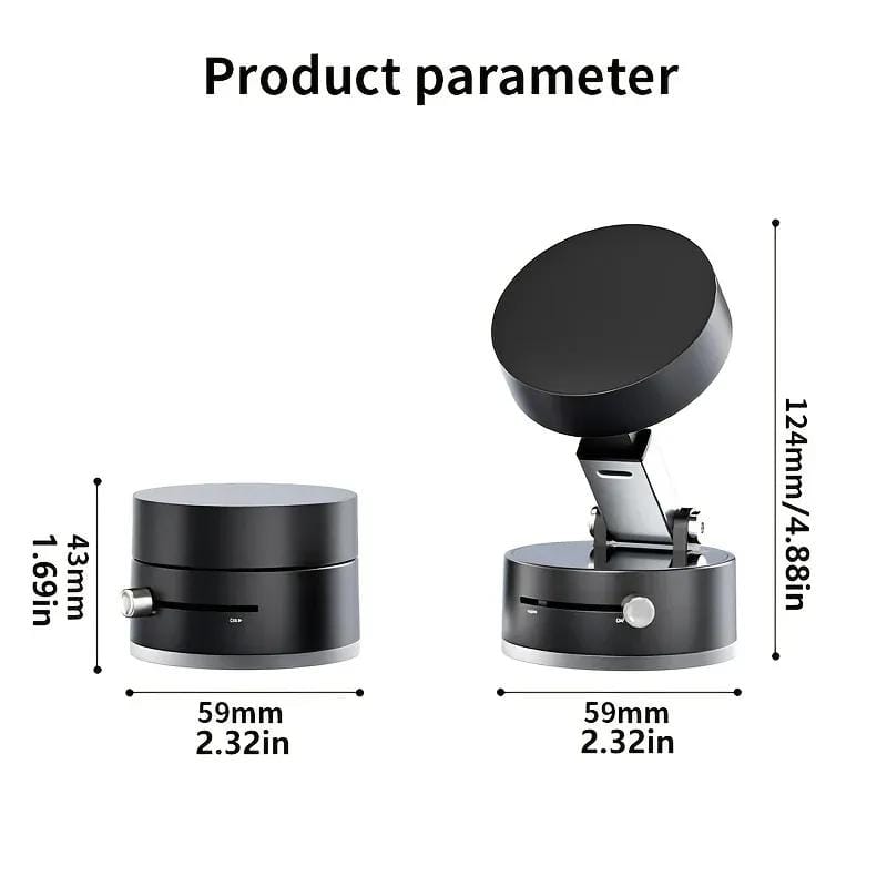 Magnetic Phone Stand – Rotating Desk Holder with Flashlight