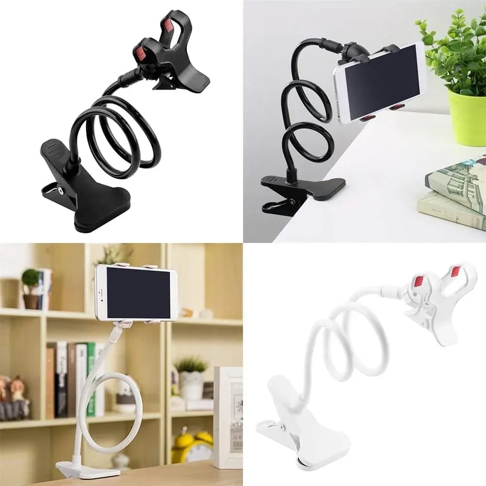 Flexible Phone Holder – Gooseneck Clamp Mount for Bed & Desk