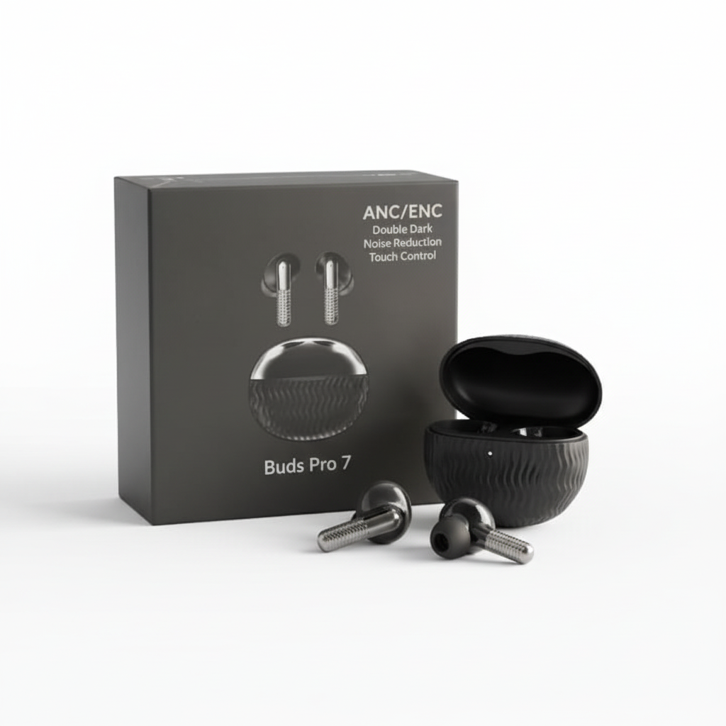 ANC Wireless Earbuds – Noise Cancelling Bluetooth Buds with ENC