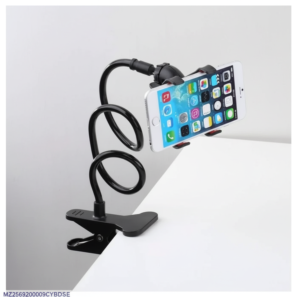 Flexible Phone Holder – Gooseneck Clamp Mount for Bed & Desk